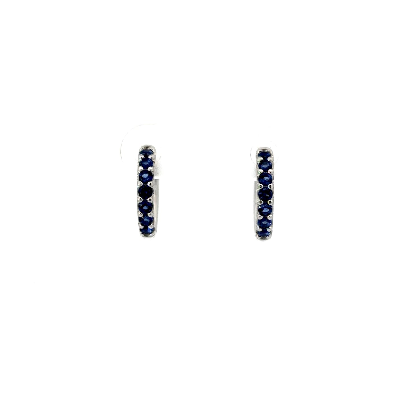 Sterling Silver Cubic ZirconiaHuggie Earrings