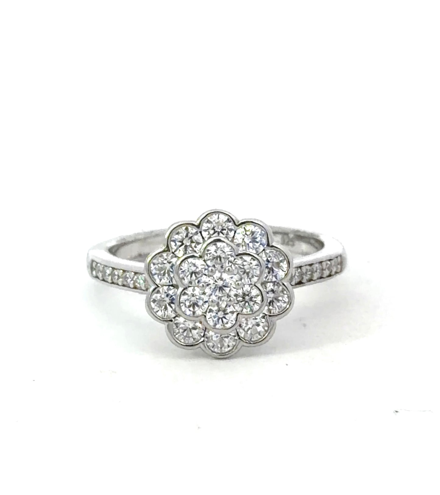 Sterling Silver Floral Design Ring