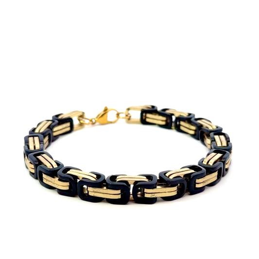 Gold Plated Two-Tone Bracelet