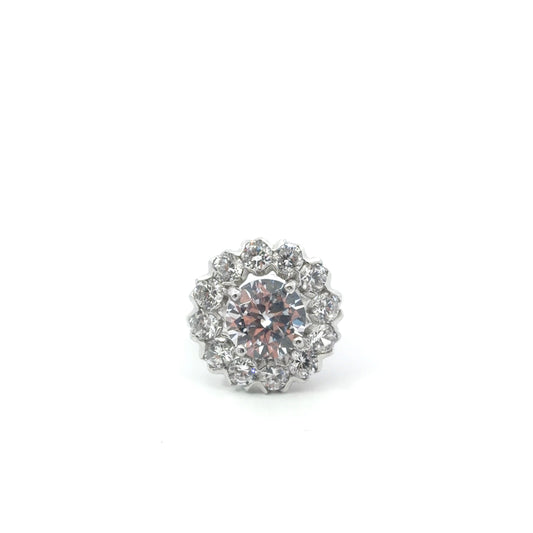 Sterling Silver Cubic Zirconia Ring