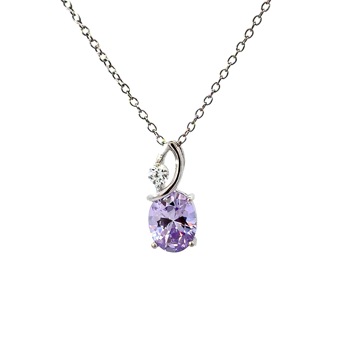 Sterling Silver Alexandrite Necklace