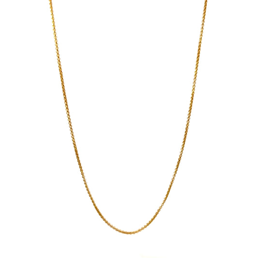 Gold Plated 5MM Box Chain Necklace