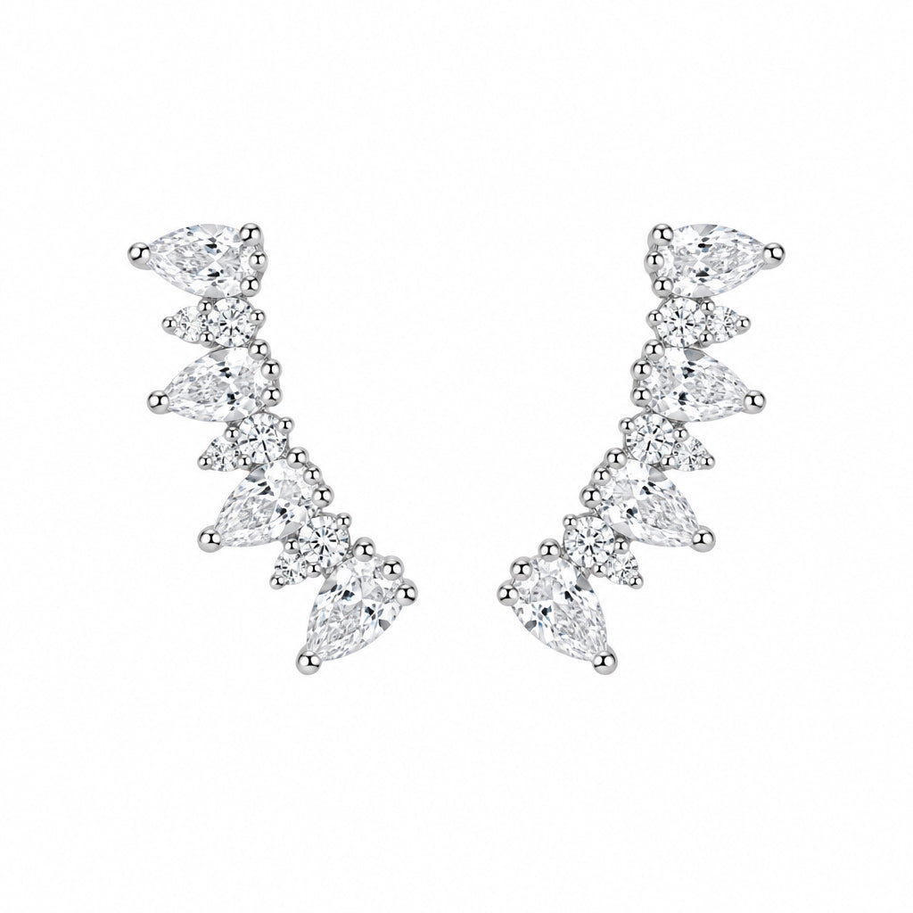 Sterling Silver Ear Climber Earrings