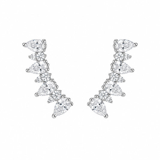 Sterling Silver Ear Climber Earrings