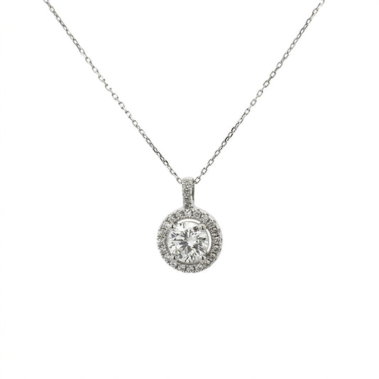 Sterling Silver Cubic Zirconia Necklace