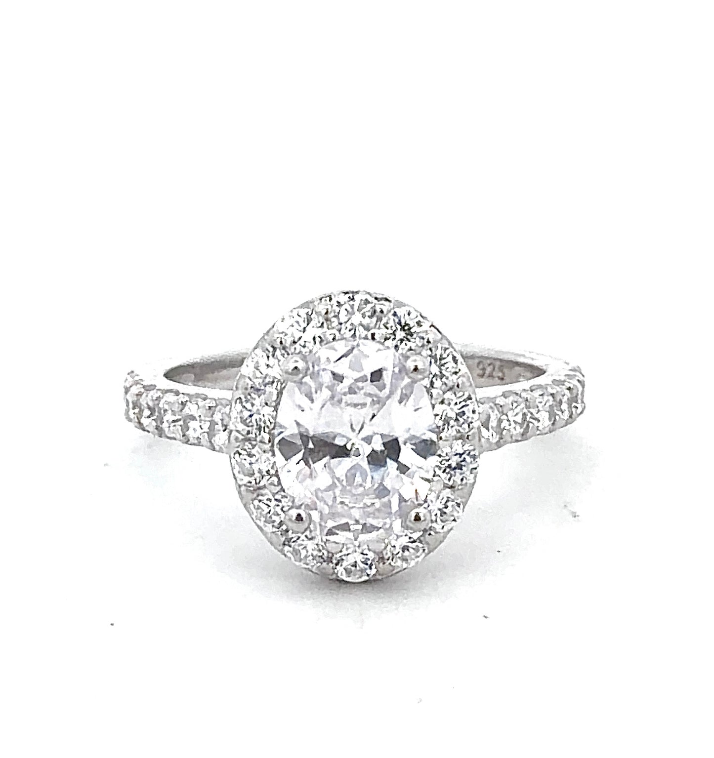 Sterling Silver Oval cut Ring
