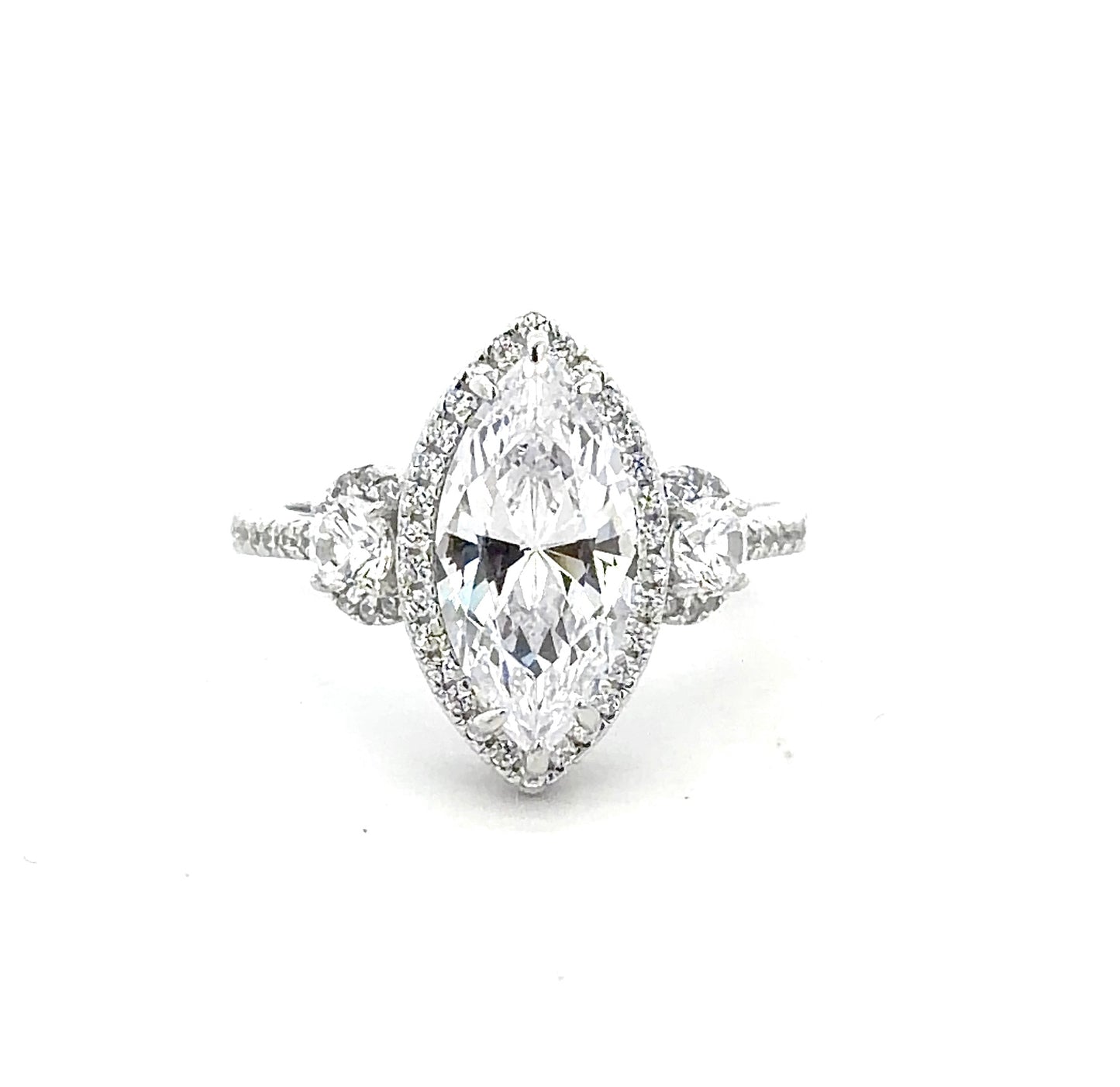 Sterling Silver Marquise Cut Ring