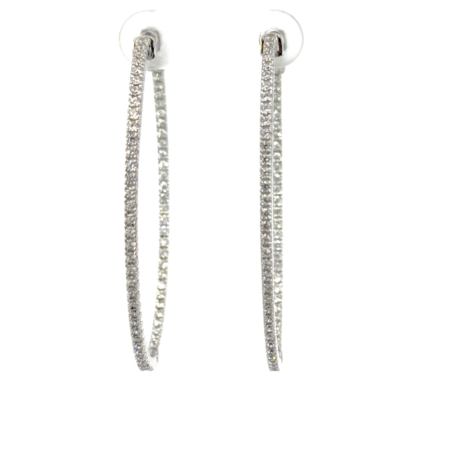 Radiant Oval Hoop Earrings