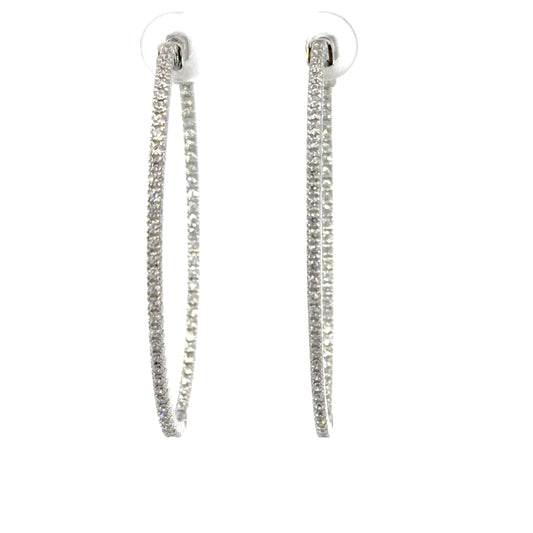 Radiant Oval Hoop Earrings