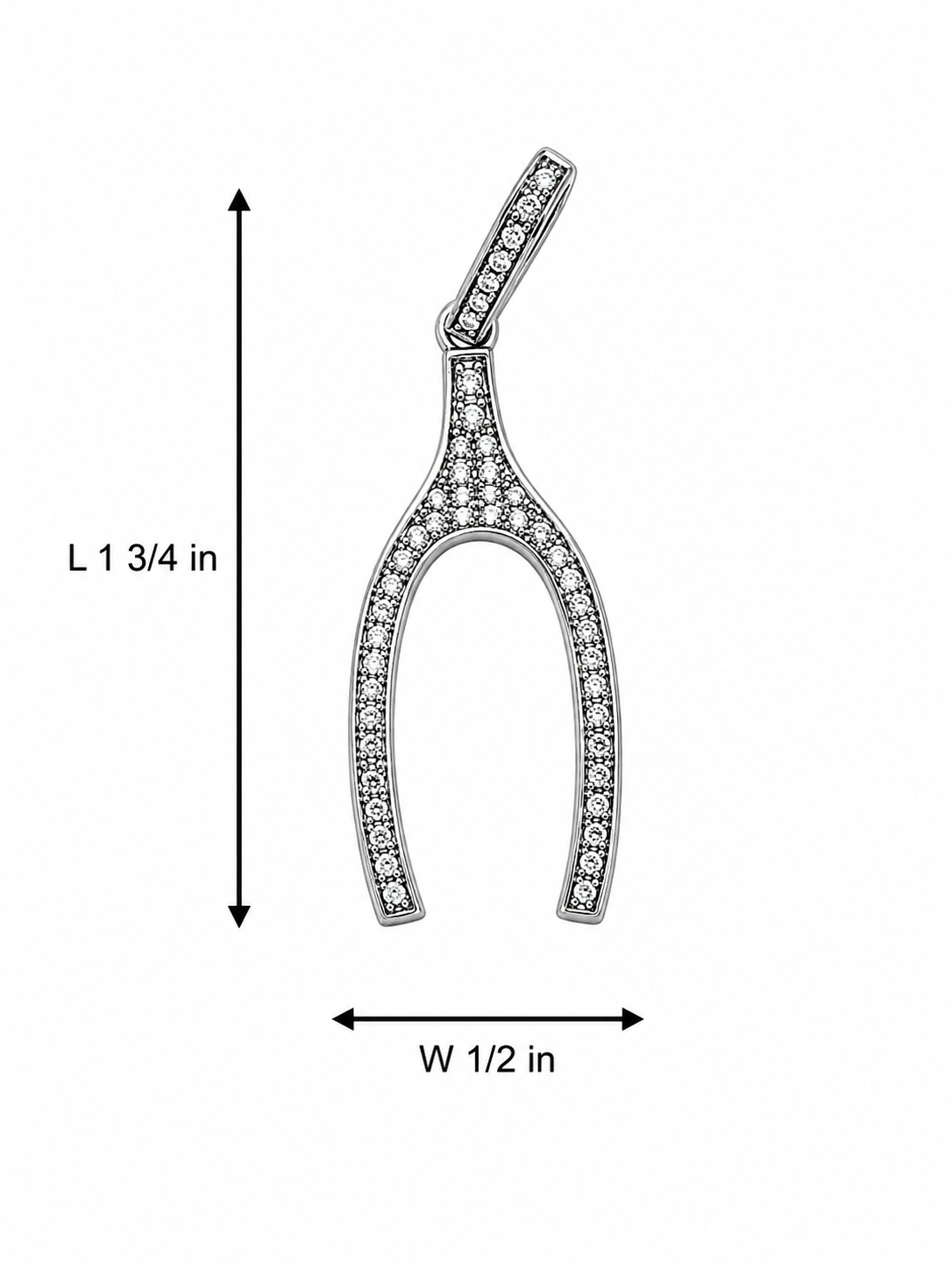 Sterling Silver Wishbone Pendant