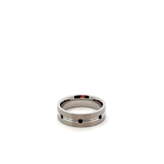 Contemporary Alternative Metal Men's Wedding Band