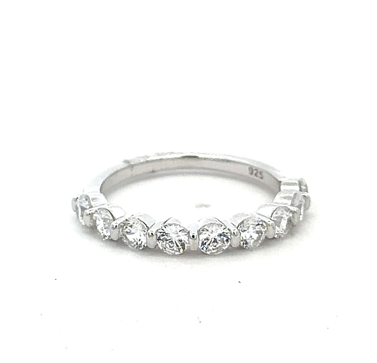 Sterling Silver Half Eternity Ring