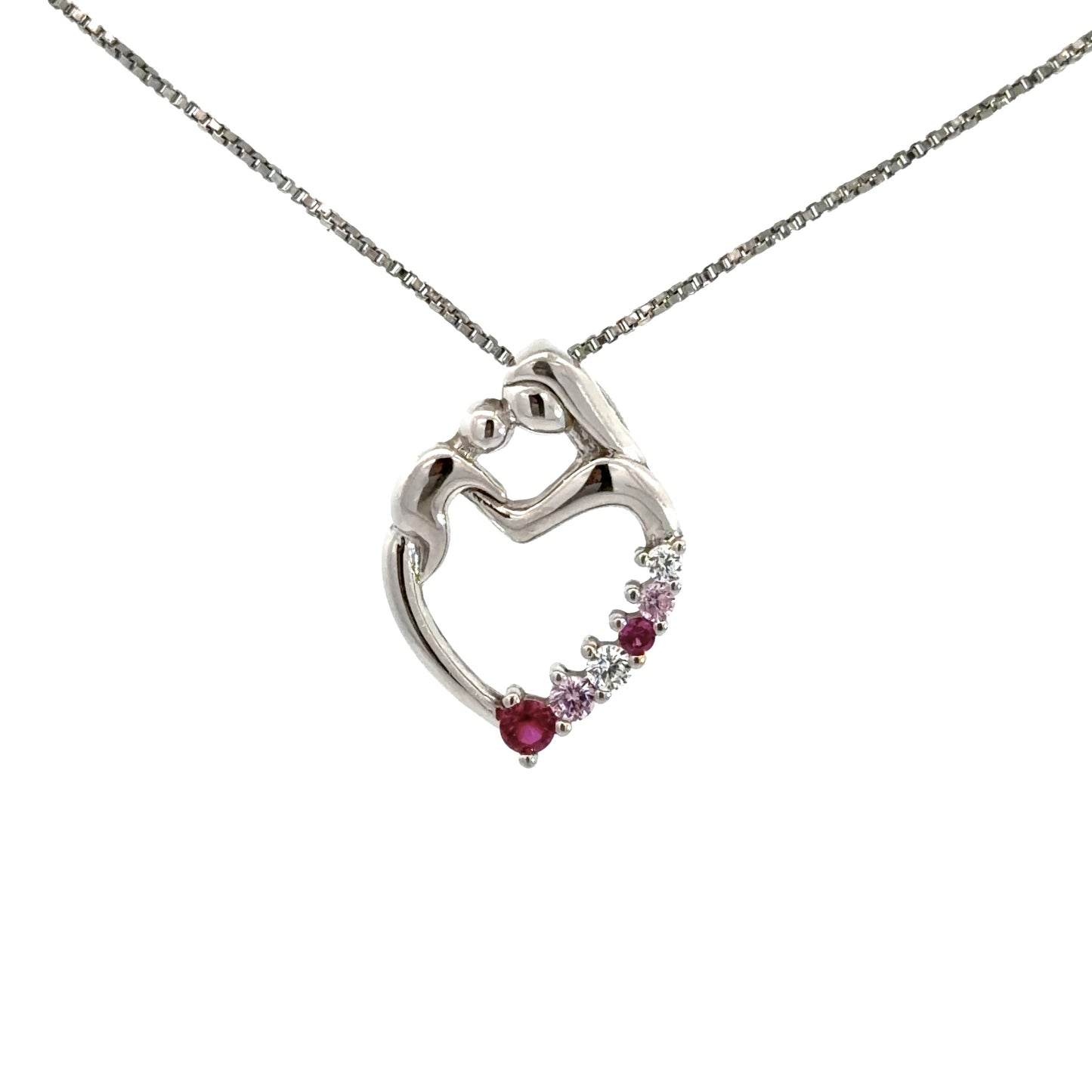 Mother and Child Ruby Necklace