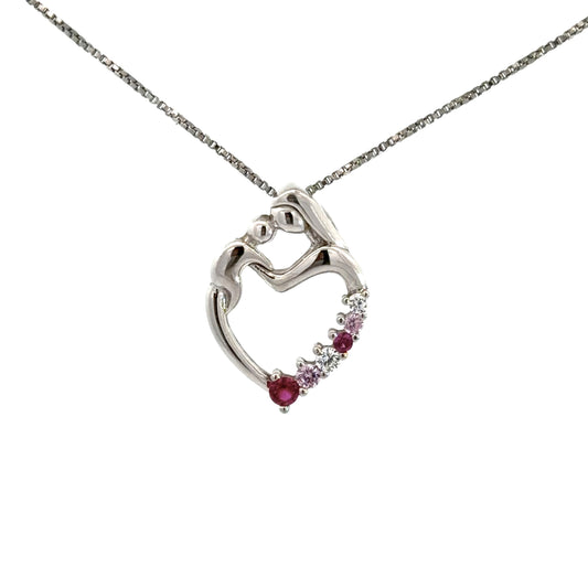 Mother and Child Ruby Necklace