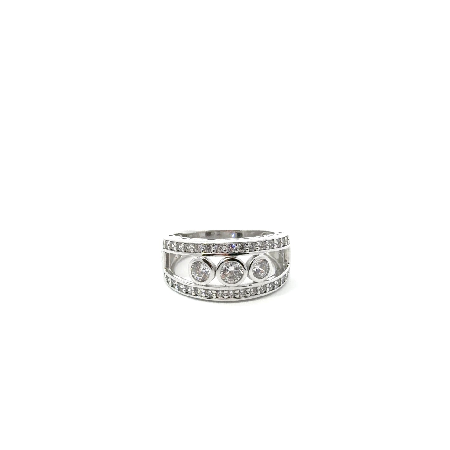 Sterling Silver Cubic Zirconia Ring