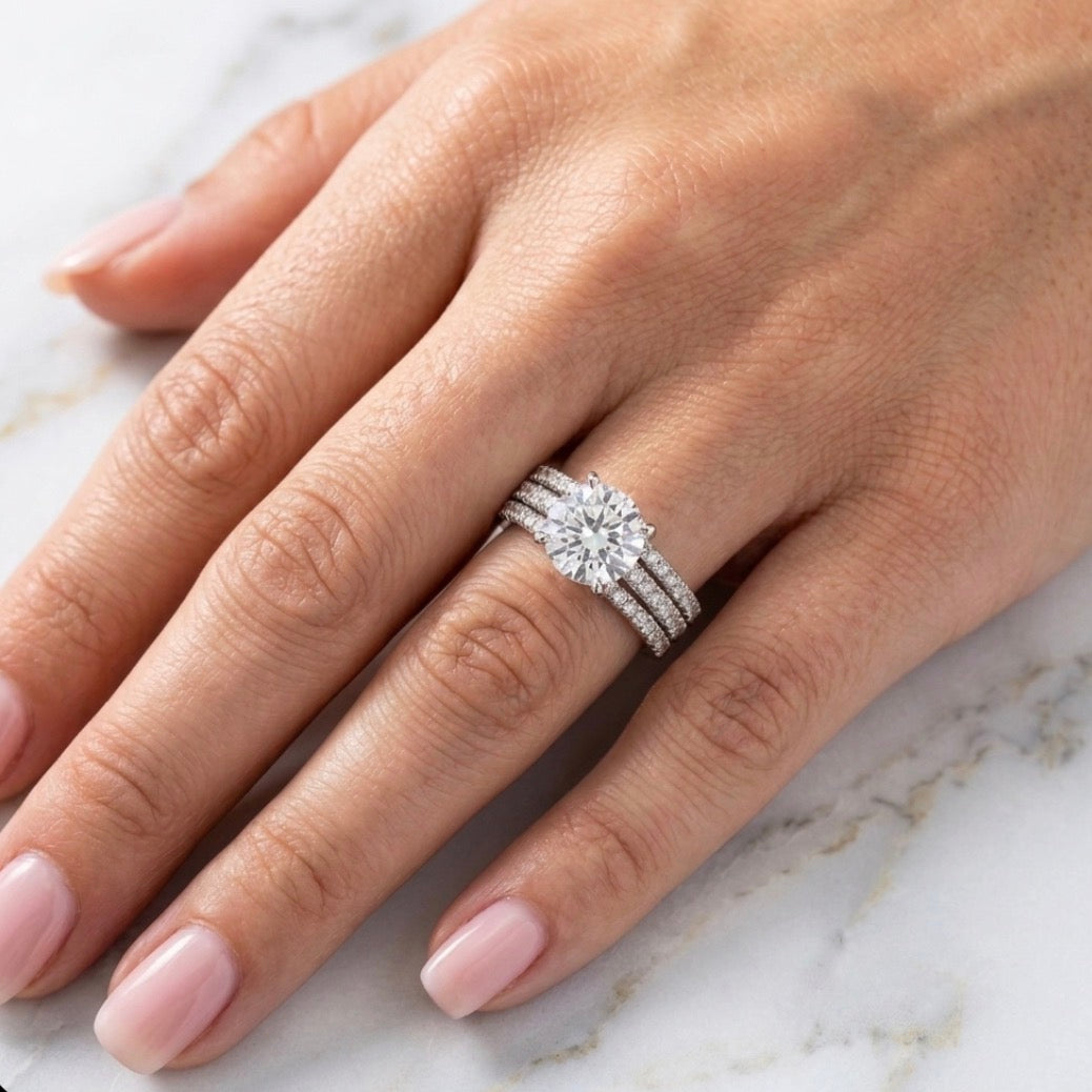 Sterling Silver Brilliant Cut Ring