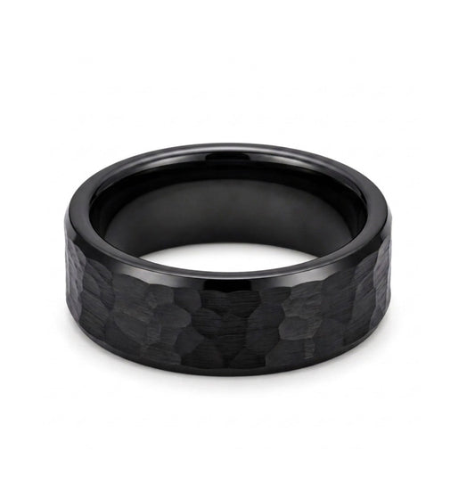 Black Tungsten Carbide Men’s Wedding Band