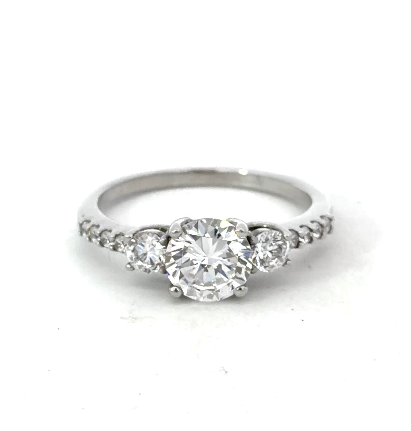 Sterling Silver 3 Stone Ring