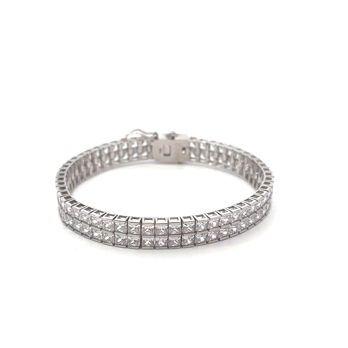 Sterling Silver Luxury Cubic Zirconia Tennis Bracelet