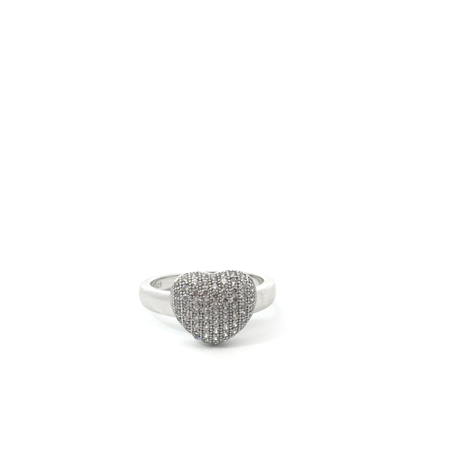 Sterling Silver Heart Shaped Ring