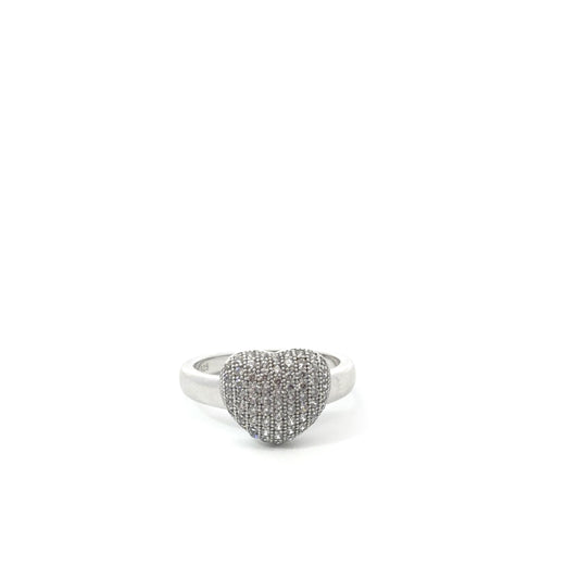 Sterling Silver Heart Shaped Ring