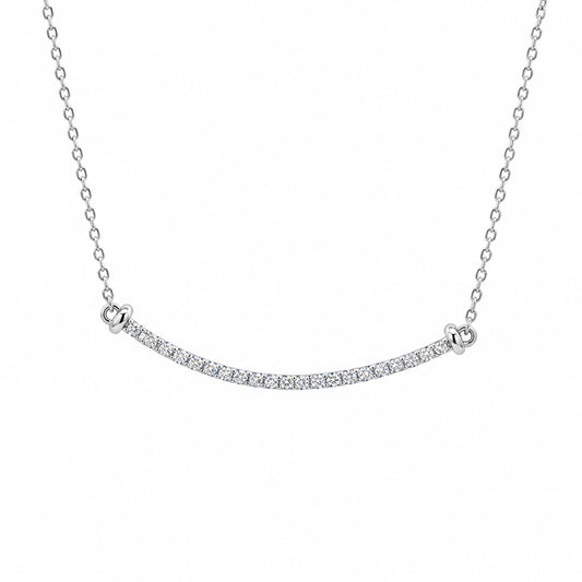 Sterling Silver Arched Necklace