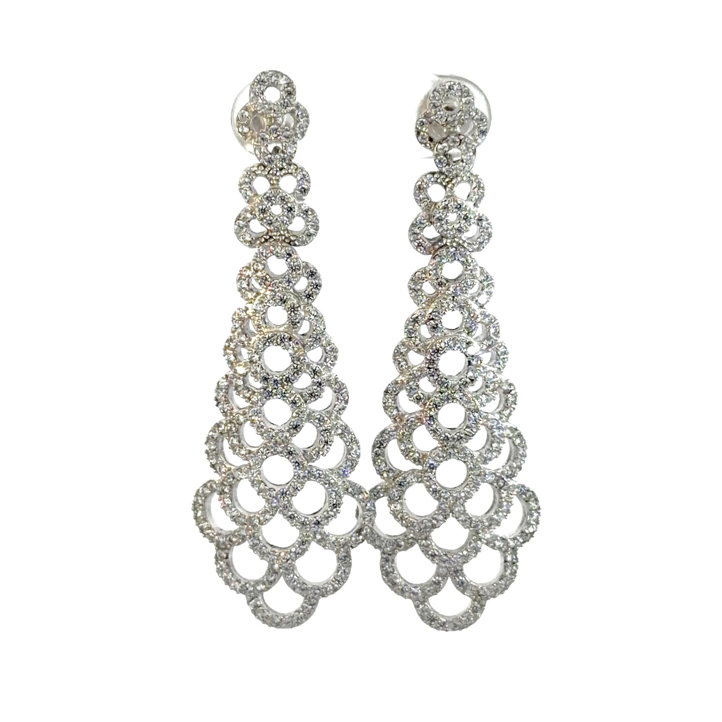 Elegant Chandelier Cubic Zirconia Earrings