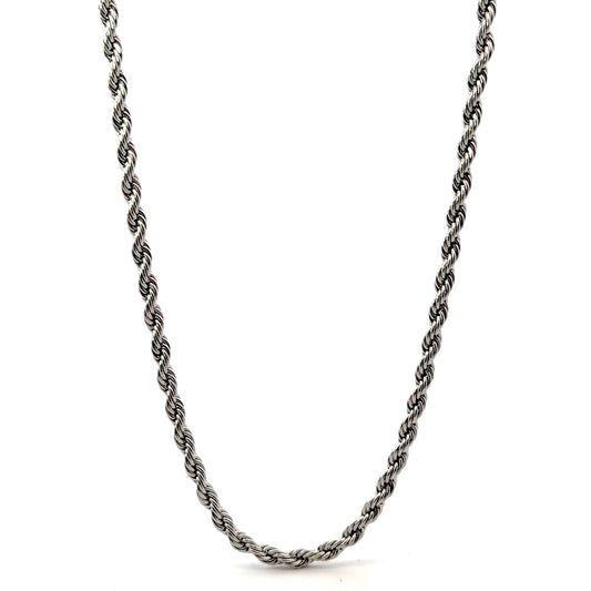 Classic Stainless Steel Rope 4MM Chain Necklace