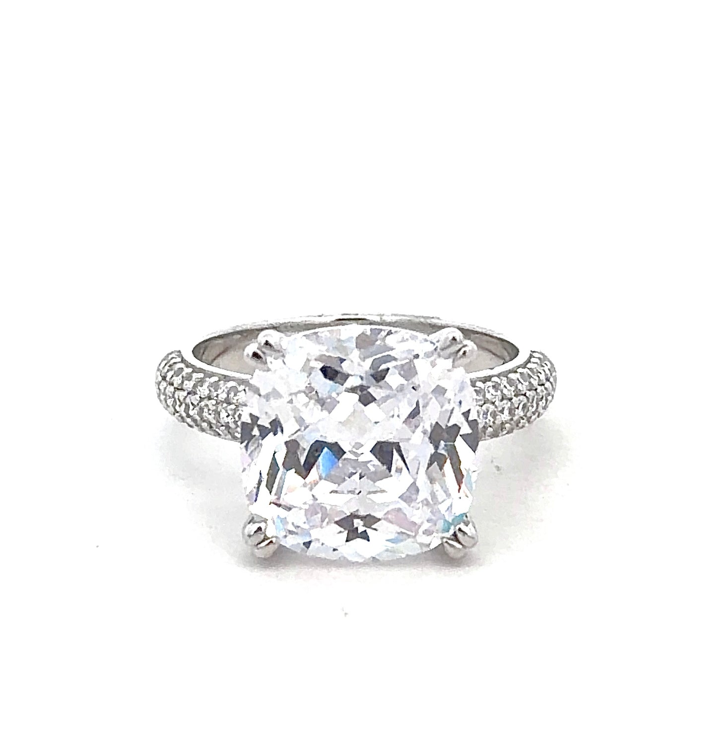 Sterling Silver Cushion cut Ring