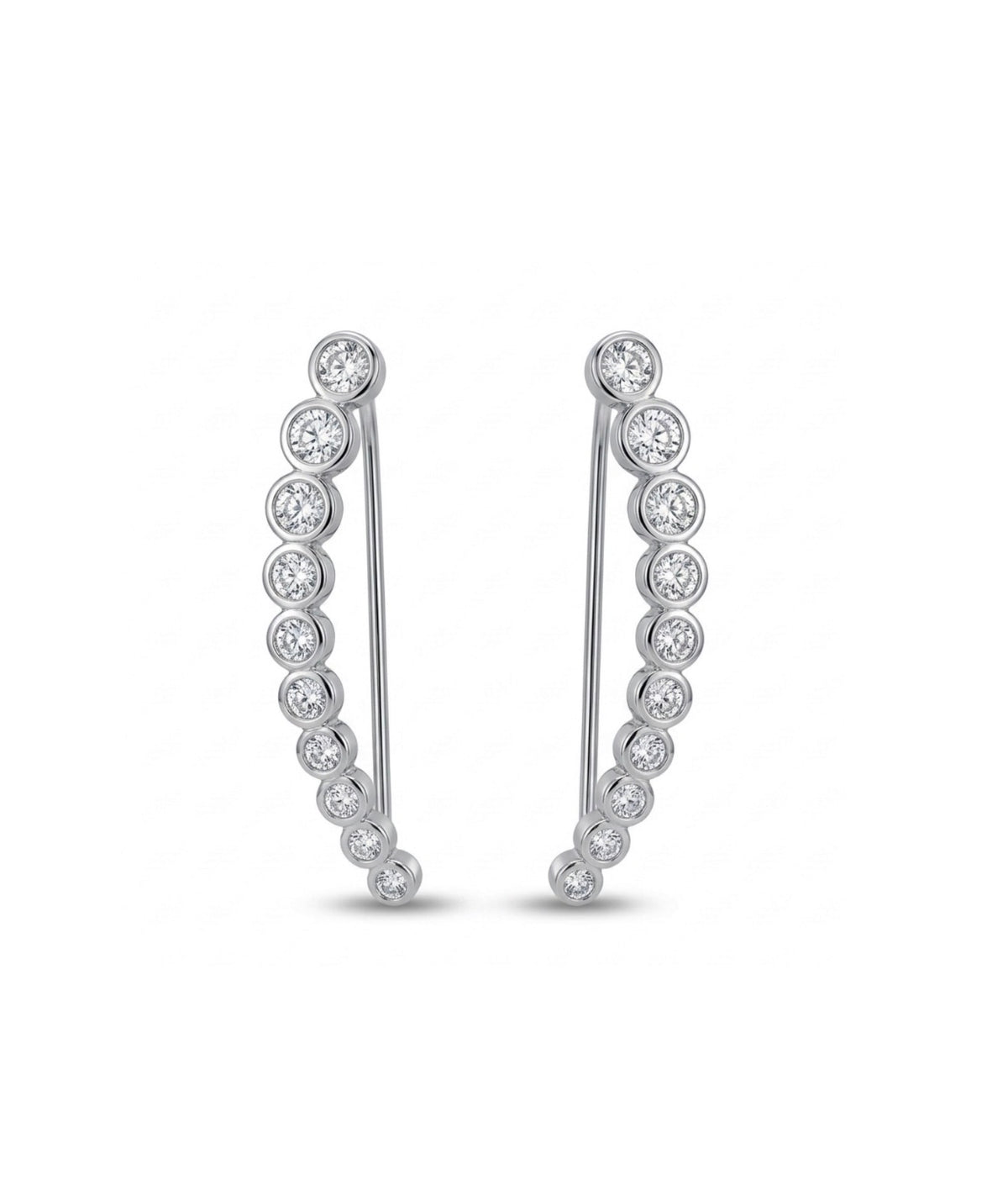 Sterling Silver Ear Climber Earrings