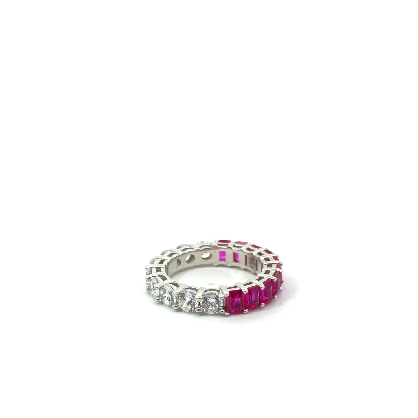 Sterling Silver Half Eternity Ring