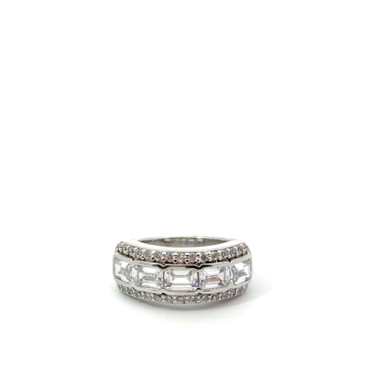 Sterling Silver Cubic Zirconia Ring