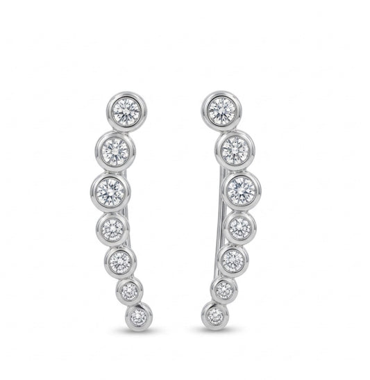 Sterling Silver Ear Climber Earrings