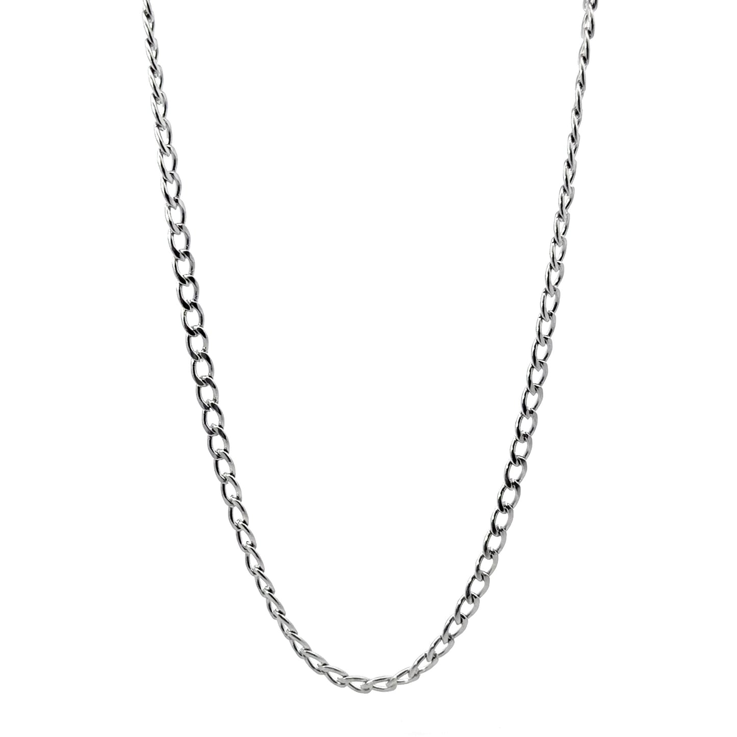 Stainless Steel 4MMCurb Chain Link Necklace