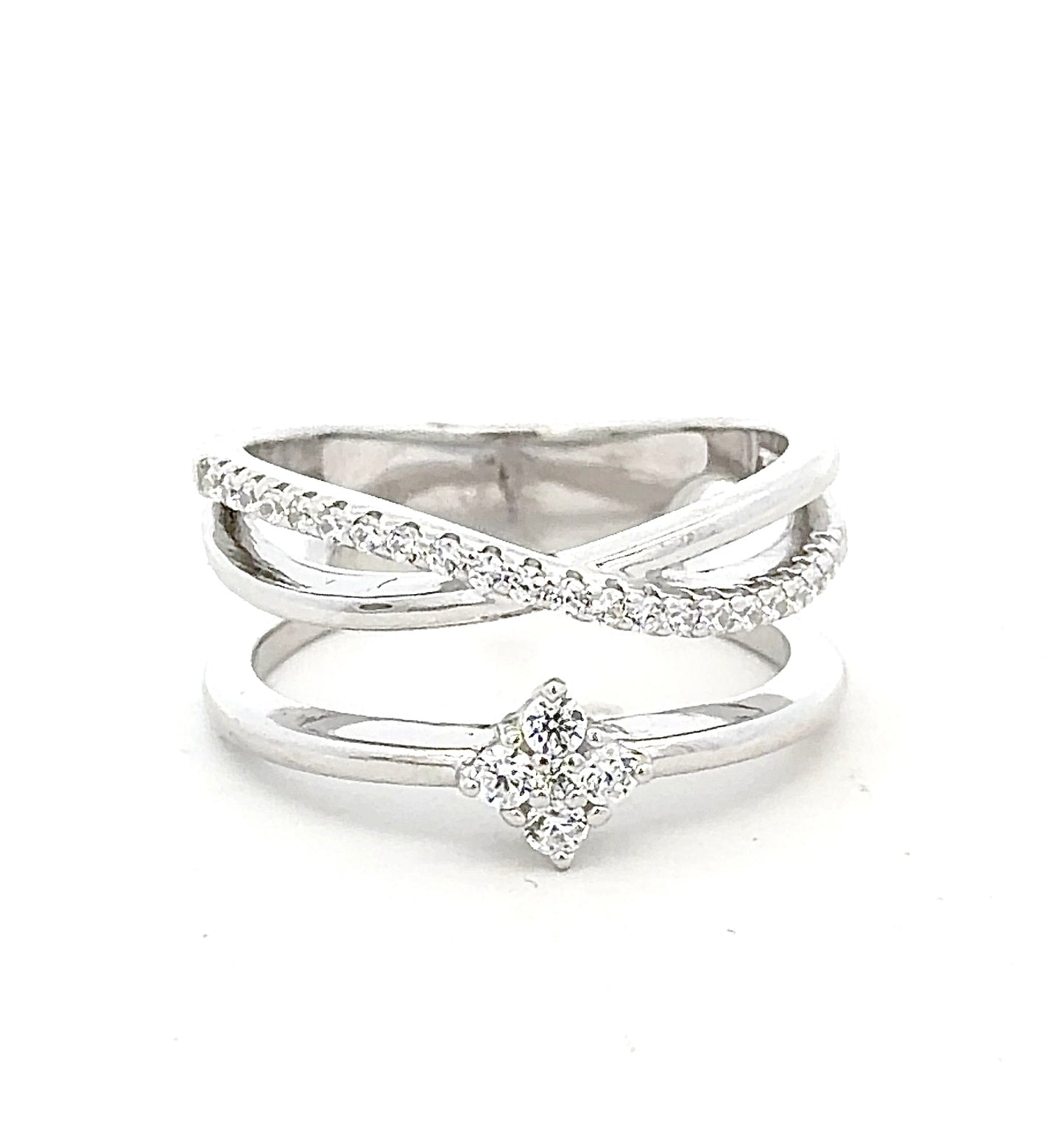 Sterling Silver Bypass Ring