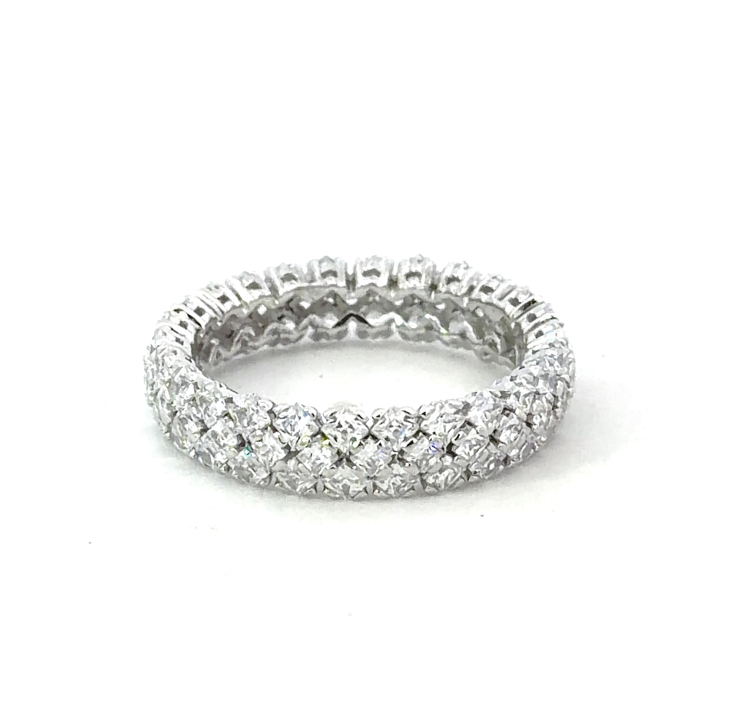 Sterling Silver Eternity Ladies Band