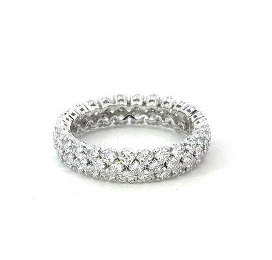 Sterling Silver Eternity Ladies Band