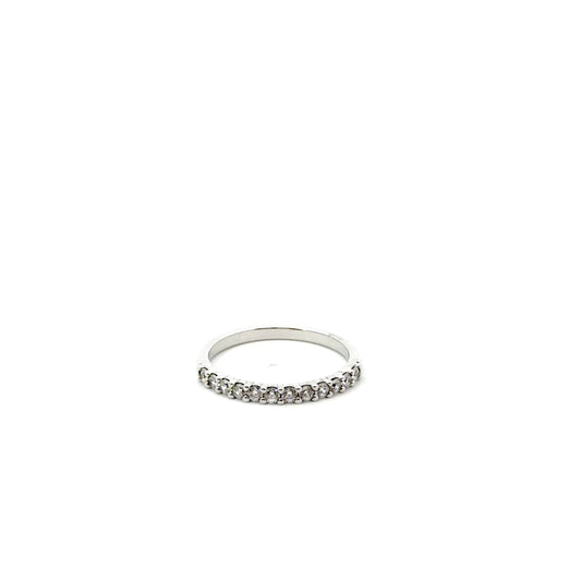 Sterling Silver Half Eternity Ring