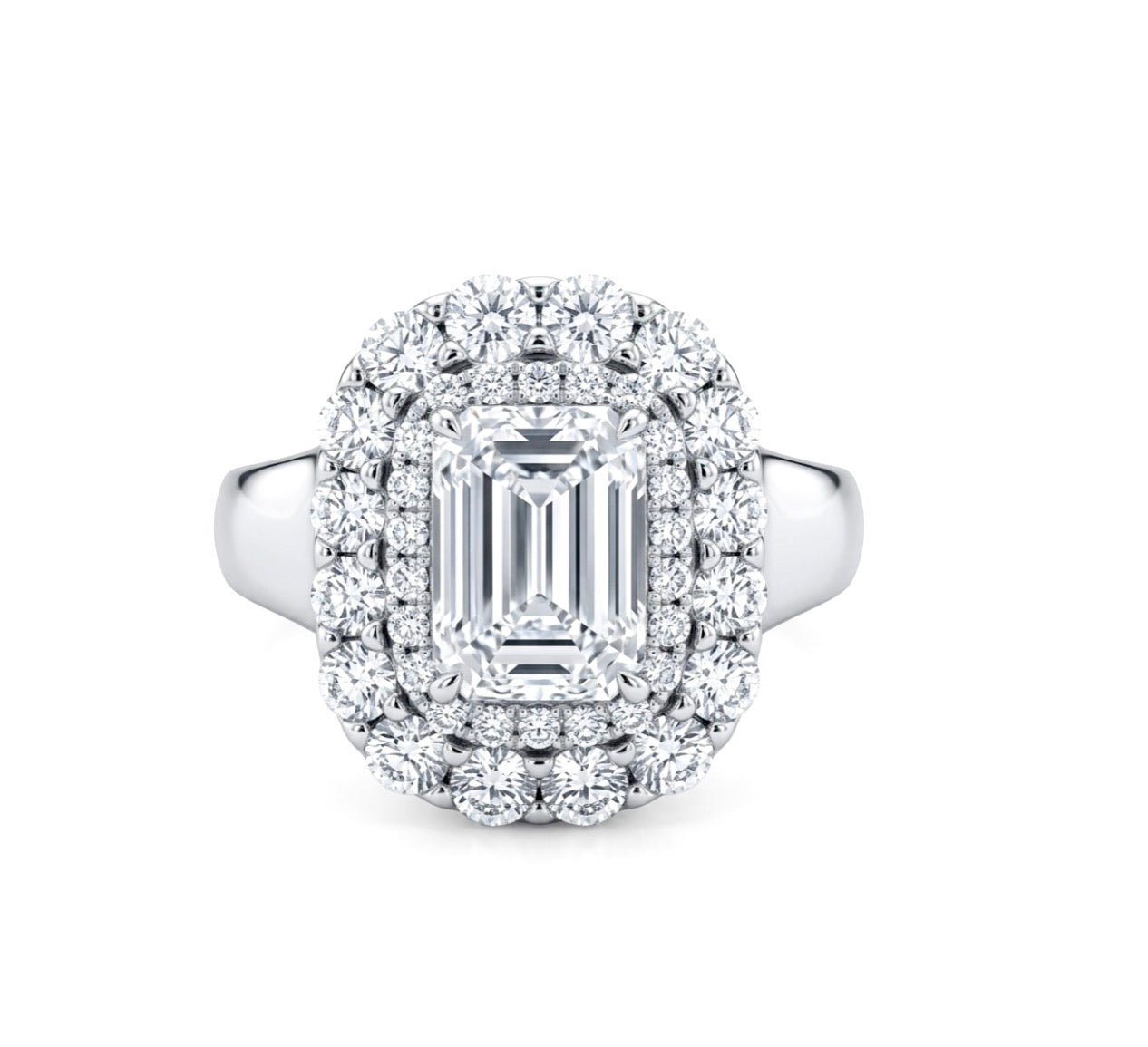 Sterling Silver Emerald Cut Ring