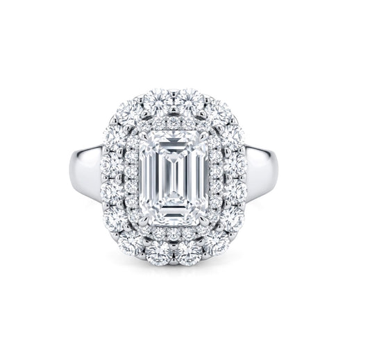 Sterling Silver Emerald Cut Ring