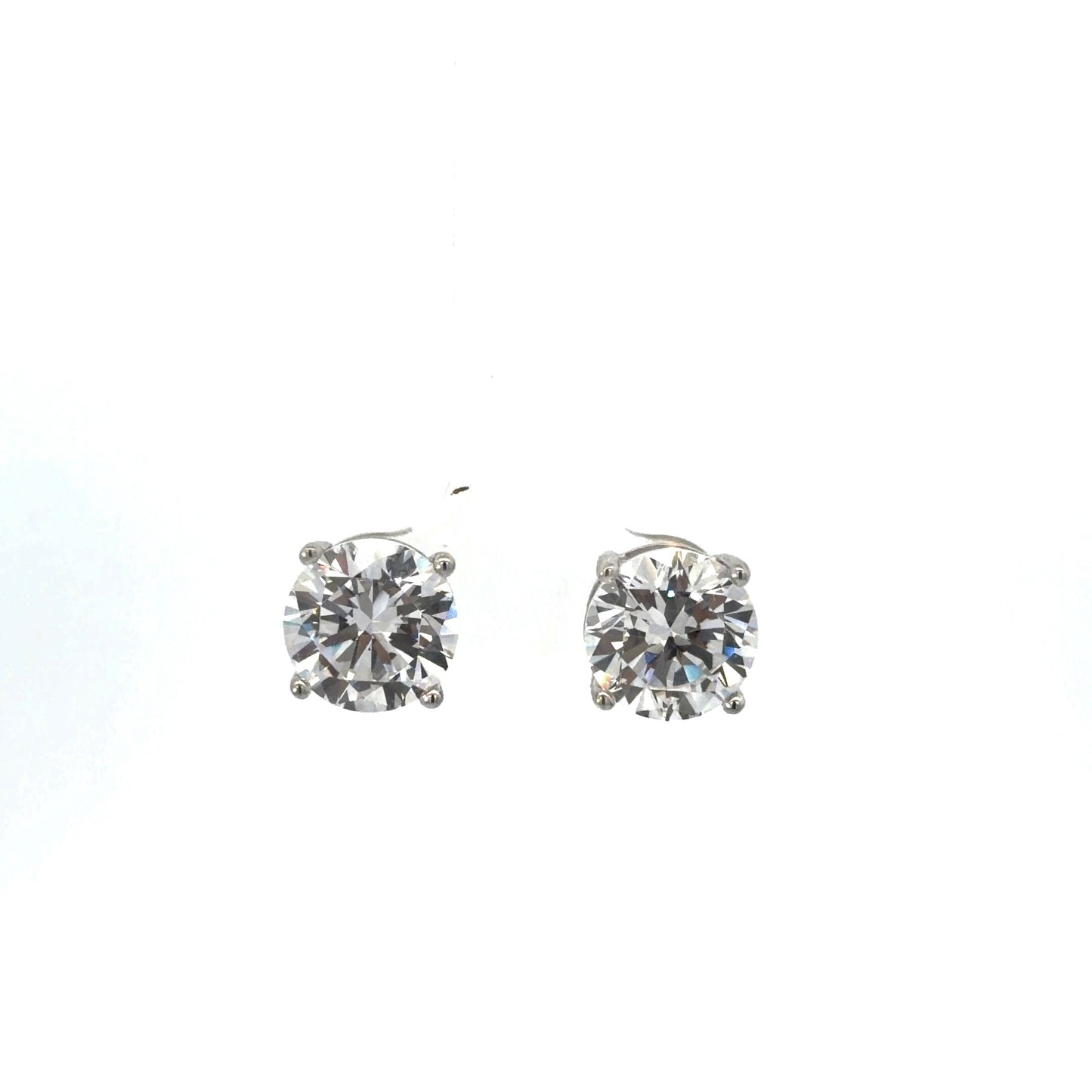 Sterling Silver Cubic Zirconia Stud Earrings