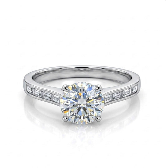 Sterling Silver Brilliant Cut Ring