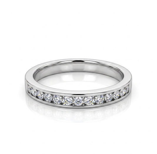 Sterling Silver channel Set Ring