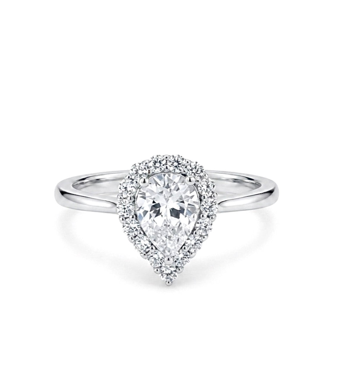 Sterling Silver Teardrop Ring