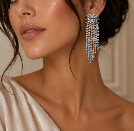 Sunburst Chandelier Earrings
