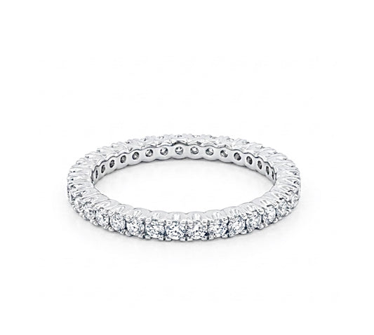 Sterling Silver Eternity Ladies Band