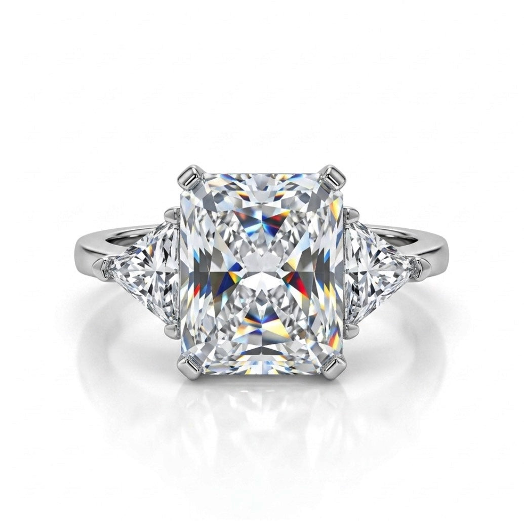 Sterling Silver Radiant-cut Ring