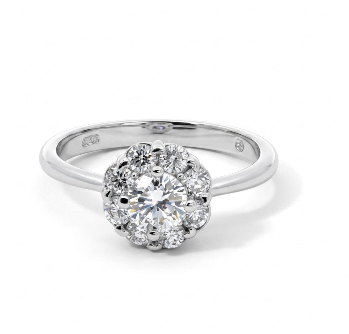 Sterling Silver Floral Design Ring