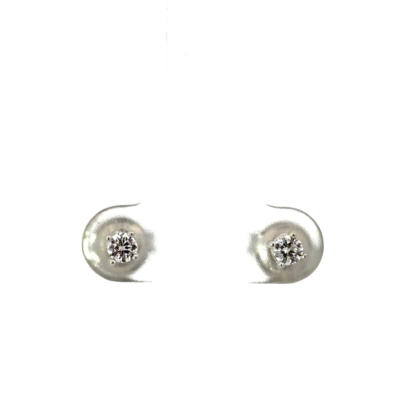 Sterling Silver Cubic Zirconia Stud Earrings