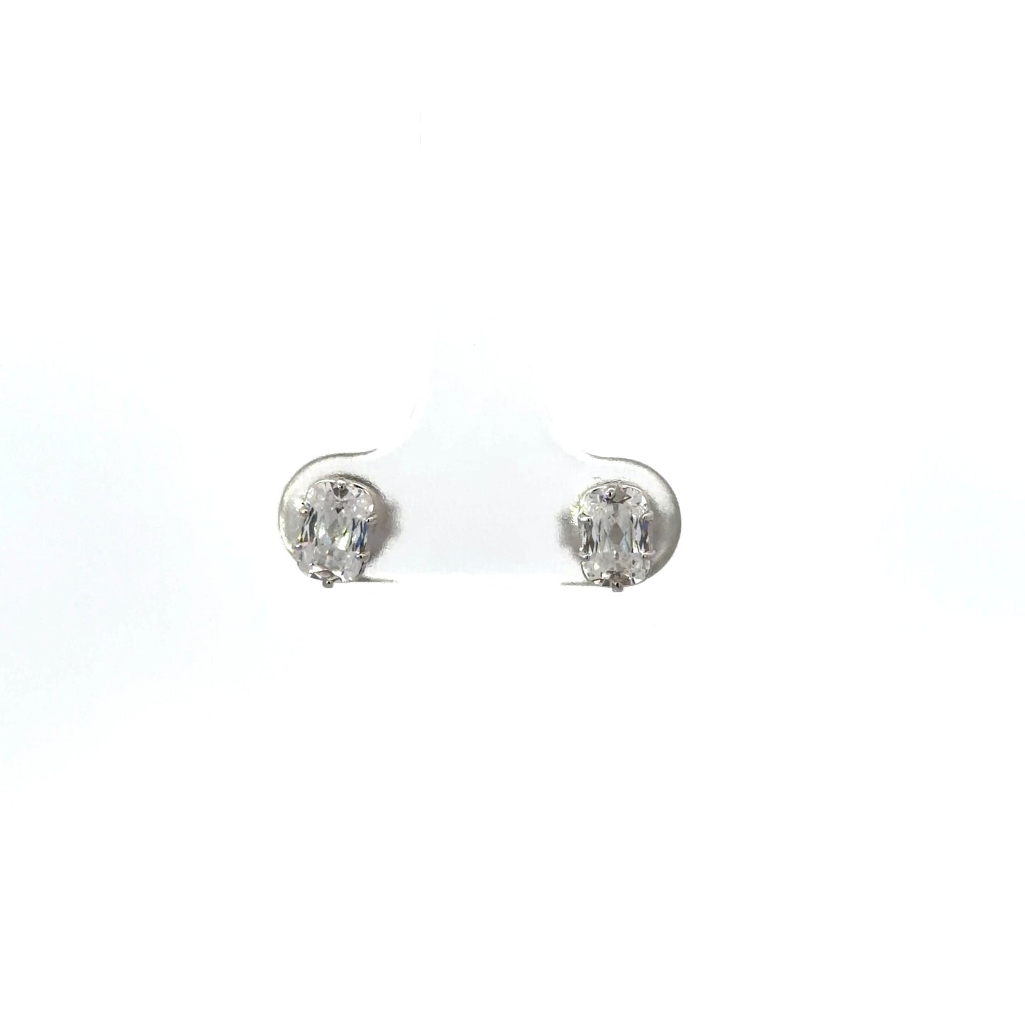 Stud Cushion Cut Cubic Zirconia Earrings